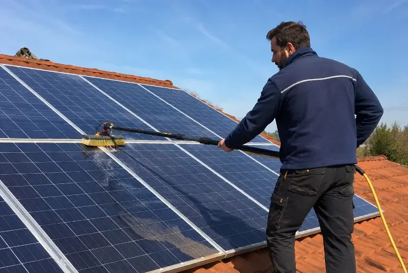 Nettoyage et entretien de panneaux solaires à Laruscade